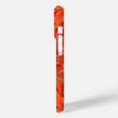 Delikates Feather Fraktal Design - rot Case-Mate iPhone Hülle (Rückseite / Links)