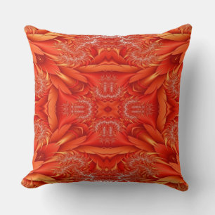 Delikates Feather Fraktal Design - rot Kissen