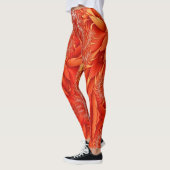 Delikates Feather Fraktal Design - rot Leggings (Links)
