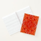 Delikates Feather Fraktal Design - rot Notizblock (Innenseite)