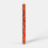 Delikates Feather Fraktal Design - rot Samsung Galaxy Hülle (Rechte Seite)