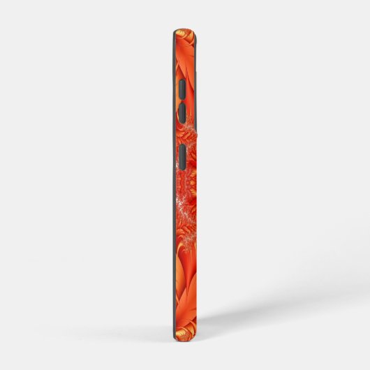 Delikates Feather Fraktal Design - rot Samsung Galaxy Hülle (Rechte Seite)