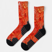 Delikates Feather Fraktal Design - rot Socken (Links)