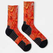 Delikates Feather Fraktal Design - rot Socken (Rechts)