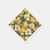 Delikates Floral Freesia Muster Serviette (Ecke)