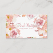 Delikates florales Berufliches Floristengeschäft Visitenkarte (Vorderseite)