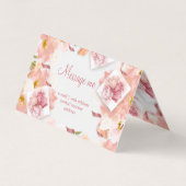 Delikates florales Berufliches Floristengeschäft Visitenkarten (Rückseite)