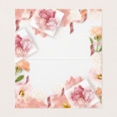 Delikates florales Berufliches Floristengeschäft Visitenkarten (Innenseite Aufgefaltet)