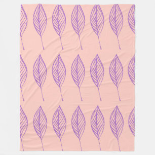 Delikates Foliage Grid Fleecedecke
