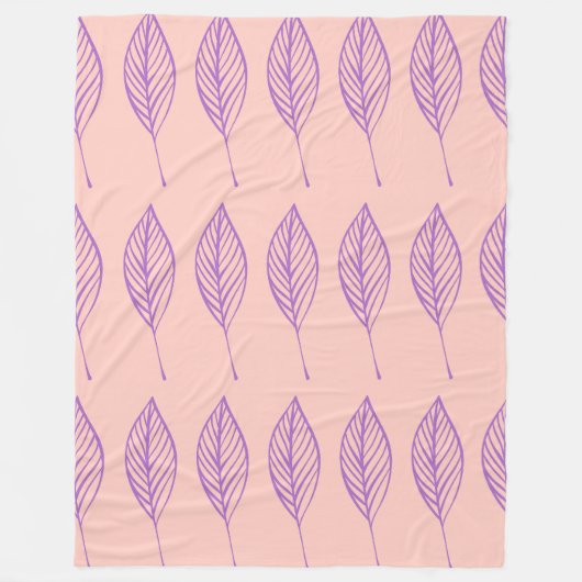 Delikates Foliage Grid Fleecedecke (Vorderseite)