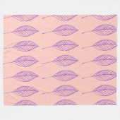 Delikates Foliage Grid Fleecedecke (Vorderseite (Horizontal))