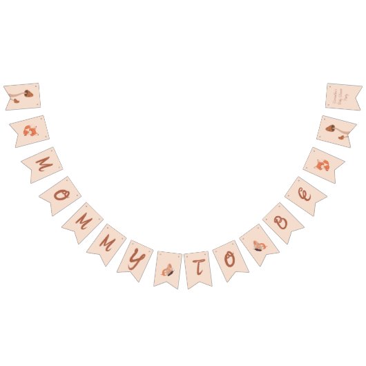 Delikates Forest-Themed Fox Babydusche Party Wimpelkette (Alle)