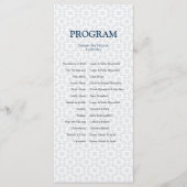 Delikates Gemustertes Bar/Bat Mitzvah-Programm Programm (Vorderseite)