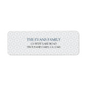 Delikates Gemustertes Mitzvah-Rücksendeadresse-Lab (Vorne)