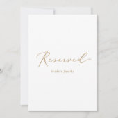 Delikates Gold Calligraphy Vertikal vorbehaltenes (Vorderseite)