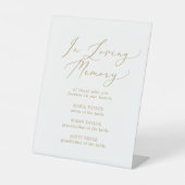 Delikates Gold im Gedächtnisfest Sockelschild (Vorderseite)