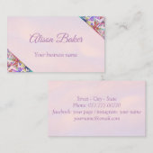 Delikates grafisches Design - Dreieck im Rasterloo Visitenkarte (Vorne/Hinten)