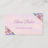 Delikates grafisches Design - Dreieck im Rasterloo Visitenkarte (Vorderseite)