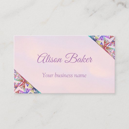 Delikates grafisches Design - Dreieck im Rasterloo Visitenkarte (Vorderseite)