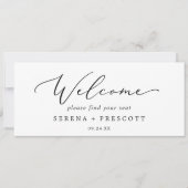 Delikates Hanging Seating Chart Welcome Header (Vorderseite)