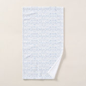 Delikates, hellblaues, gemustertes Design, das wie Badhandtuch Set (Handtuch)