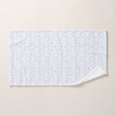 Delikates, hellblaues, gemustertes Design, das wie Badhandtuch Set (Handtuch)