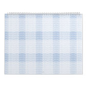 Delikates, hellblaues, gemustertes Design, das wie Kalender (Titelbild)