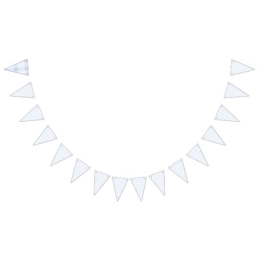 Delikates, hellblaues, gemustertes Design, das wie Wimpelkette (Alle)