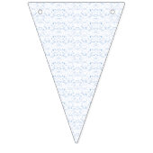 Delikates, hellblaues, gemustertes Design, das wie Wimpelkette (Dritte Fahne)