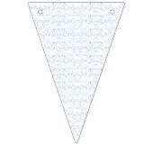 Delikates, hellblaues, gemustertes Design, das wie Wimpelkette (Zweite Fahne)