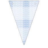 Delikates, hellblaues, gemustertes Design, das wie Wimpelkette (Erste Fahne)