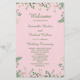 Delikates Hochzeitsprogramm für Blumenbeete