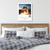 Delikates, individuelles QR-Foto Leinwanddruck (Insitu (Schlafzimmer))