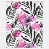 Delikates Inky Petals Muster Fleecedecke (Vorderseite)