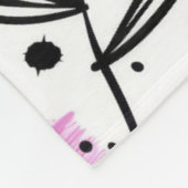 Delikates Inky Petals Muster Fleecedecke (Ecke)