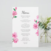 Delikates Kirschblossom. Hochzeitsmenü Frühjahr (Stehend Vorderseite)