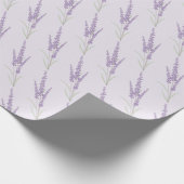 Delikates Lavendel Herb Blume Muster Geschenkpapier (Ecke)