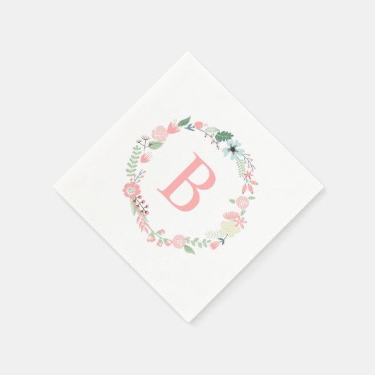 Delikates Mit Monogramm Gewürz Serviette (Ecke)