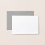 Delikates Muster Beileid Danke Foil C Folienkarte (Rückseite mit Umschlag)