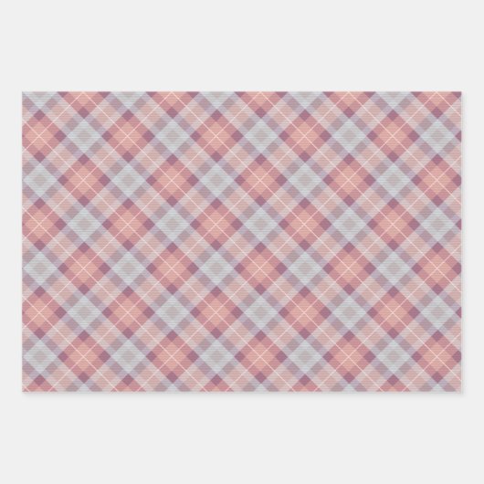 Delikates Muster Karussell Pferd. Rosa und Beige. Geschenkpapier Set (Vorderseite 2)