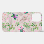 Delikates Muster mit Rhododendron-Blume und Feen Case-Mate iPhone Hülle (Rückseite (Horizontal))