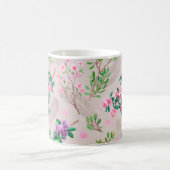Delikates Muster mit Rhododendron-Blume und Feen Kaffeetasse (Mittel)
