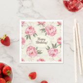 Delikates Peonies Shabby Chic von Natasha Us Serviette (Beispiel)