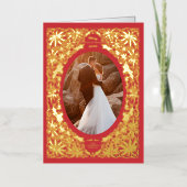 Delikates Poinsettia Roter Oval Rahmen Foto (Vorderseite)