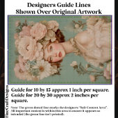 Delikates Portrait Frauen Blume Kopf CP2 Decoupage Seidenpapier