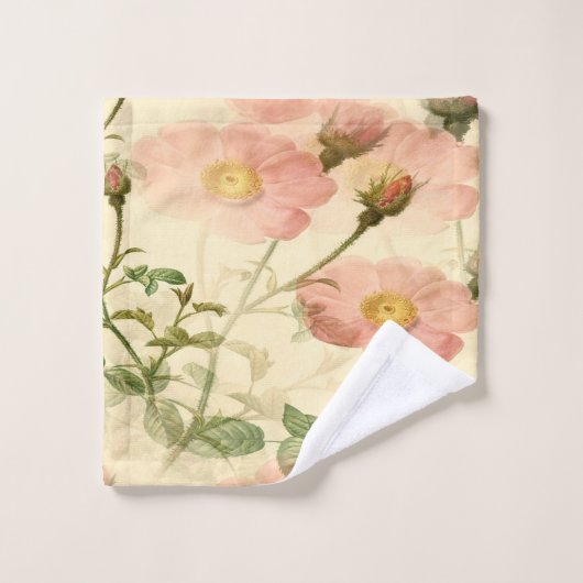 Delikates Rosenhandtuch Set - Luxus Essentials (Waschlappen)