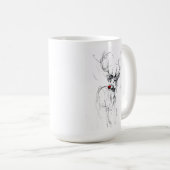 Delikates rotes Rudolf-Portrait Kaffeetasse (VorderseiteRechts)