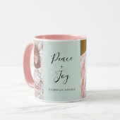 Delikates Script 2 Foto Collage Tasse (Vorderseite Links)