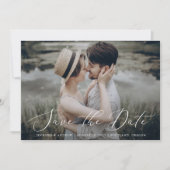 Delikates Script-Foto Ankündigung Datum freihalten (Vorderseite)