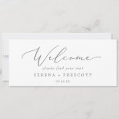 Delikates Silver Hanging Seating Chart Header (Vorderseite)